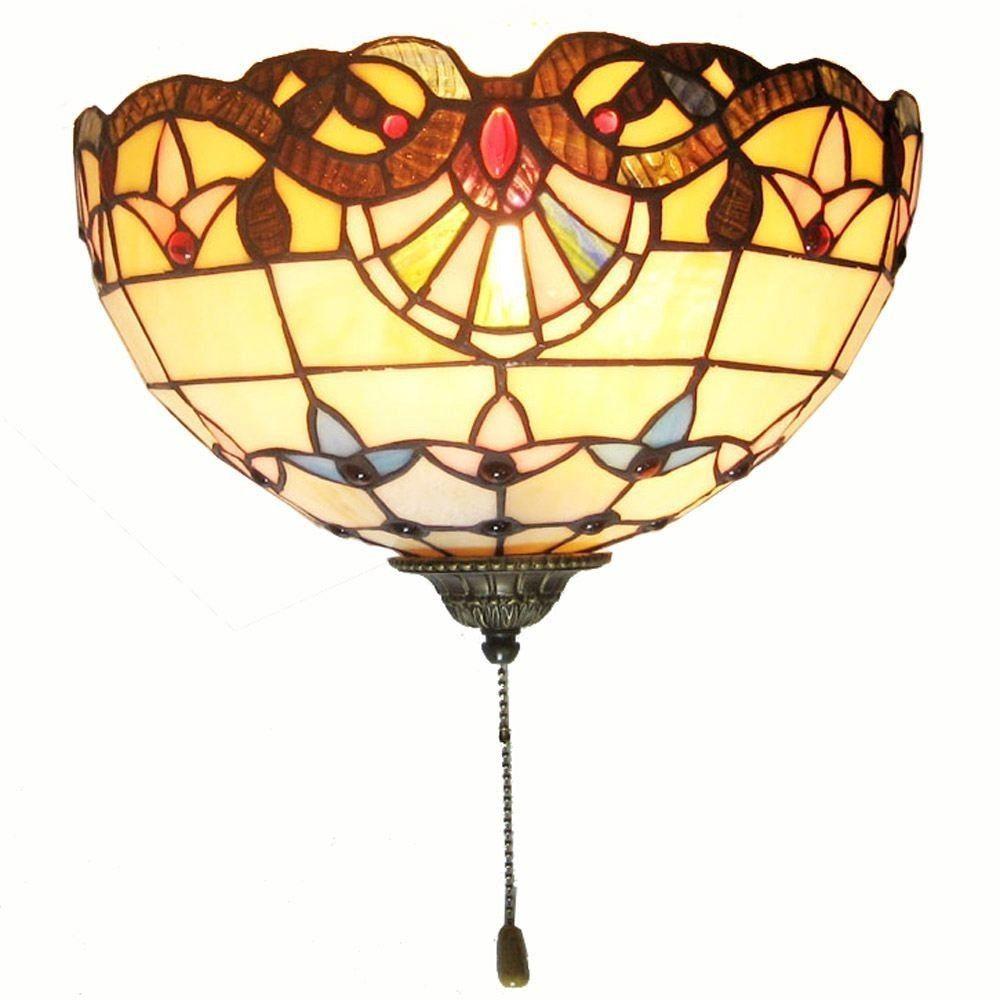 27 Tiffany Corridor Wall Lamps Balcony Wall Lights, Mediterranean Porch Wall Sconce with Switch oovov.com img 1