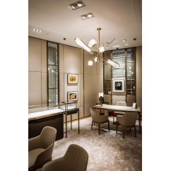 Italian Diamond Pendant Lamp Postmodern Simple Nordic Glass Designer Model Living Room Hotel Restaurant Decoration Chandelier