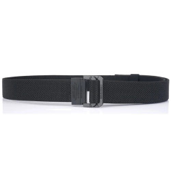 Double Metal Buckle Belt Elastic Nylon Elastic Men's Trendy Casual Belt Canvas Braided Belt Military Tactical Belt Male