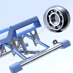 Stepper for Exercise at Home with Resistance Bands Versatile Slide Machine