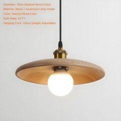 28 Natural Wood Pendant Light, Suitable for Dining Room, Living Room, and Bedroom, Modern Minimalist Style oovov.com img 3