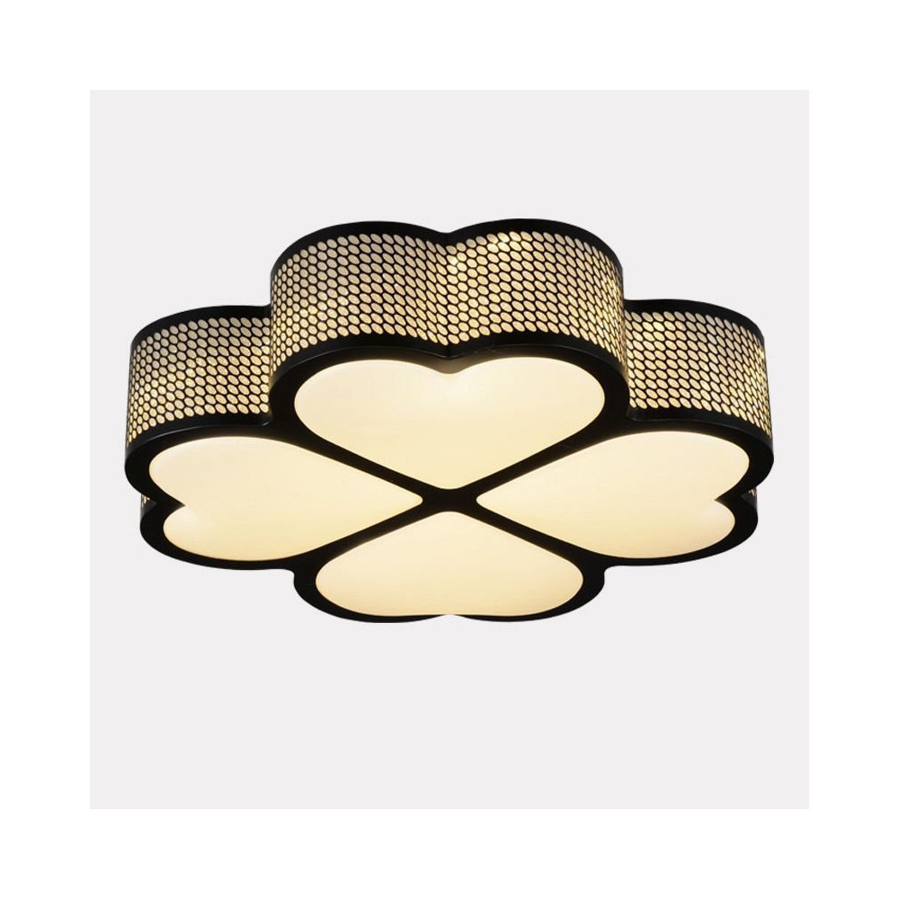 Modern LED Kids Bedroom Ceiling Lamp Aluminum Four Leaf Clover Living Room Ceiling Lights Acrylic Panel Study Room Ceiling Lamp