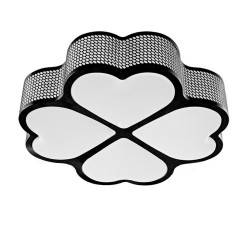 Modern LED Kids Bedroom Ceiling Lamp Aluminum Four Leaf Clover Living Room Ceiling Lights Acrylic Panel Study Room Ceiling Lamp
