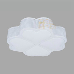 Modern LED Kids Bedroom Ceiling Lamp Aluminum Four Leaf Clover Living Room Ceiling Lights Acrylic Panel Study Room Ceiling Lamp