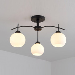 Modern Glass Shade Bedroom Ceiling Light Creative Dining Room Restaurant Ceiling Lamp Study Room Ceiling Lamps