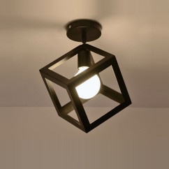 Vintage Metal Porch Ceiling Lamp American Loft Balcony Corridor Ceiling Light Country Rustic Hallway Ceiling Lighting Fixtures