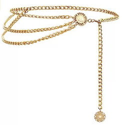 Boho Sexy Sunflower Queen Head Coin Tassel Pendant Waist Belly Belt Chain Women Summer Bikini Rave Body Jewelry Accessories