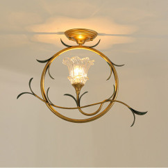 Golden Flower Entrance Ceiling Lamp Cafe Bar Dining Room Balcony Corridor Ceiling Light