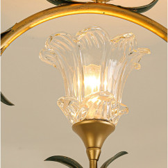 Golden Flower Entrance Ceiling Lamp Cafe Bar Dining Room Balcony Corridor Ceiling Light