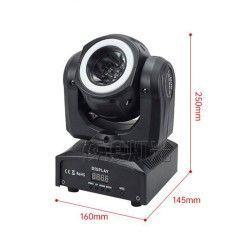 3 x 60W Moving Head Beam Light, Suitable for Bars, Stages, and Weddings, Supports Sound Control and DMX512 5