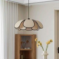 29 Petal Pendant Light, Beige, Suitable for Dining Room, Tea Room, Bar Counter, E27 Light Source oovov.com img 13