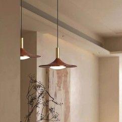 31 Luxury Flying Saucer Pendant Light with Vintage Wood Pattern Iron Craft for Dining Room and Bedroom oovov.com img 15