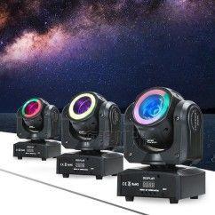 3 x 60W Moving Head Beam Light, Suitable for Bars, Stages, and Weddings, Supports Sound Control and DMX512 3