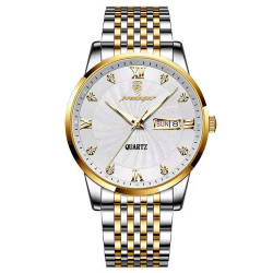 Luxury Brand Man Watch Waterproof Luminous Date Week Men's Quartz Wristwatch Stainless Steel Fashion Sports Men