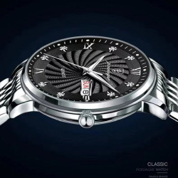 Luxury Brand Man Watch Waterproof Luminous Date Week Men's Quartz Wristwatch Stainless Steel Fashion Sports Men