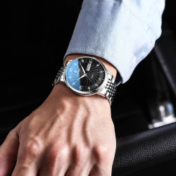 Luxury Brand Man Watch Waterproof Luminous Date Week Men's Quartz Wristwatch Stainless Steel Fashion Sports Men