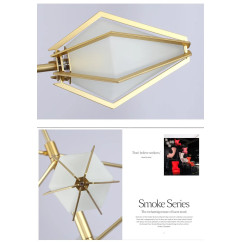 Italian Diamond Pendant Lamp Postmodern Simple Nordic Glass Designer Model Living Room Hotel Restaurant Decoration Chandelier