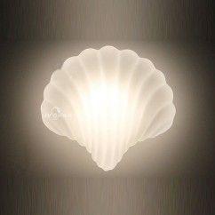 33 Modern Glass Shell Corridor Wall Lamp Balcony Hallway Wall Lighting Fixtures oovov.com img 2