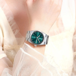 Elegant Watches For Women Waterproof Luminous Date Week Ladies Watch Quartz Stainless Steel Fashion Wristwatch