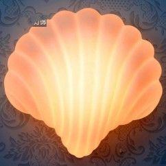 33 Modern Glass Shell Corridor Wall Lamp Balcony Hallway Wall Lighting Fixtures oovov.com img 3
