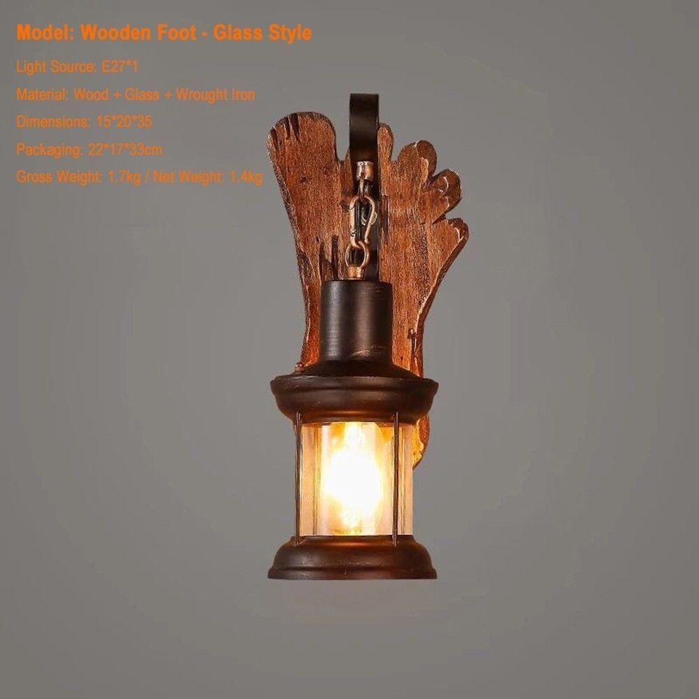 34 Vintage Wood Pendant Light, Creative Handmade Design for Dining Room, Living Room, Bedroom Decoration oovov.com img 3