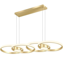 Modern LED Pendent Lamp Northern Europe Simple Design Art Gold Aluminum Chandelier Suitable For Dining Room Kitchen Lamps