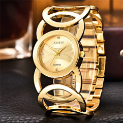Women Original Watches Ladies Casual Golden Luxury Lady Quartz Bracelets Fashions Watch