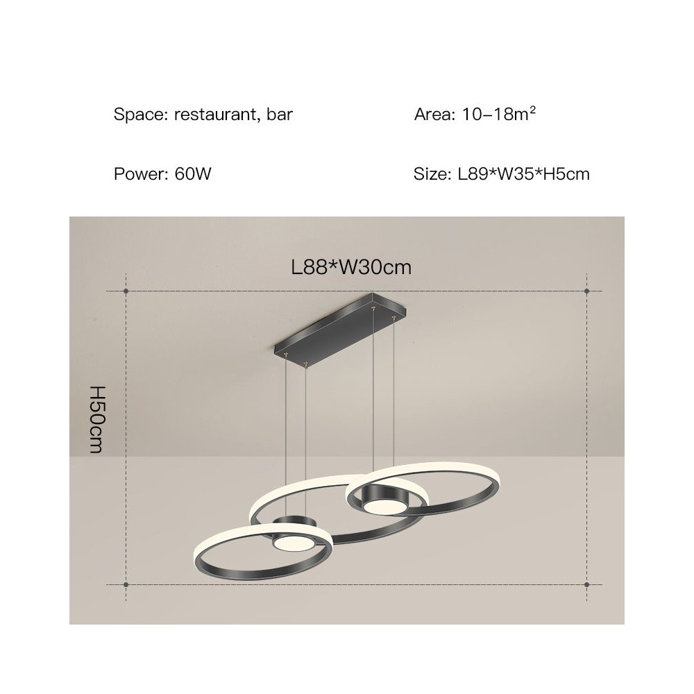 Modern LED Pendent Lamp Northern Europe Simple Design Art Gold Aluminum Chandelier Suitable For Dining Room Kitchen Lamps
