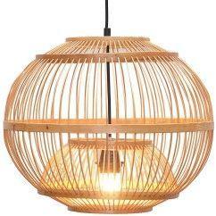 40 South Asian Bamboo Lantern Dining Room Pendant Lamp, Japanese Restaurant Pendant Lights oovov.com img 1