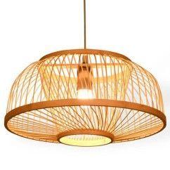 41 South Asian Bamboo Dining Room Pendant Lamp, Handmade Japanese Restaurant Pendant Lights oovov.com img 1