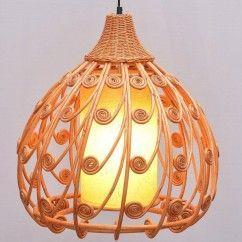 42 South Asian Rattan Dining Room Pendant Lamp Country Rustic Hanging Lamps oovov.com img 3