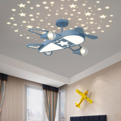 Starry Sky Airplane Light Romantic Children's Room Ceiling Lights Modern Creative Boy Girl Bedroom Baby Room Decor Ceiling Lamps