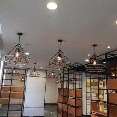 45 Industrial Black Diamond Frame Restaurant Pendant Light Vintage Hanging Lamp Suspension Fixtures oovov.com img 13