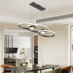 Modern LED Pendent Lamp Northern Europe Simple Design Art Gold Aluminum Chandelier Suitable For Dining Room Kitchen Lamps