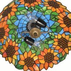 47 Tiffany Sunflower Living Room Pendant Lamps Mediterranean Dining Room Bar Counter Drop Lights oovov.com img 4