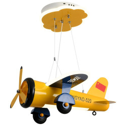 Nordic Large Airplane Pendant Lamp for Children's Room LED Plane Bedroom Creative Cartoon Boy Room Decor Ceiling Lamp