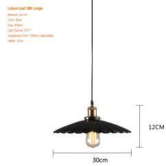 52 Luxury Lotus Leaf Pendant Light, Modern Retro Dining Room Light, Kitchen Tea Room Bedroom Lighting Fixture oovov.com img 2