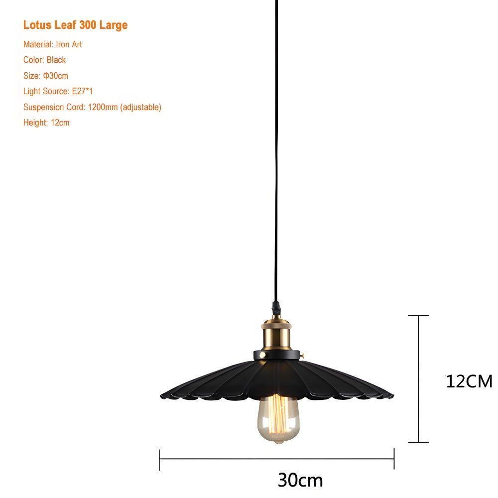 52 Luxury Lotus Leaf Pendant Light, Modern Retro Dining Room Light, Kitchen Tea Room Bedroom Lighting Fixture oovov.com img 2