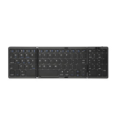 Folding Wireless Keyboard Mini Bluetooth Keyboard For Windows Android IOS Travel Computer Multi-Function Button Numeric Keypad