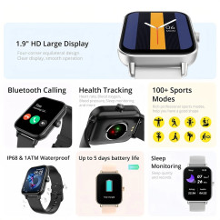 COLMI P81 Voice Calling Smart Watch Ultra 1.9" Screen with 24H Health Monitor