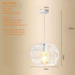 Modern Minimalist Pendant Light Iron Art E27 Bulb Adjustable Suspension for Dining Room Kitchen Bedroom Lighting img 3