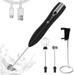 Electric Milk Frother Coffee Foam Maker - Milk Stirrer And Egg Beater - Kitchen Appliance for Barista Style Coffee at Home
