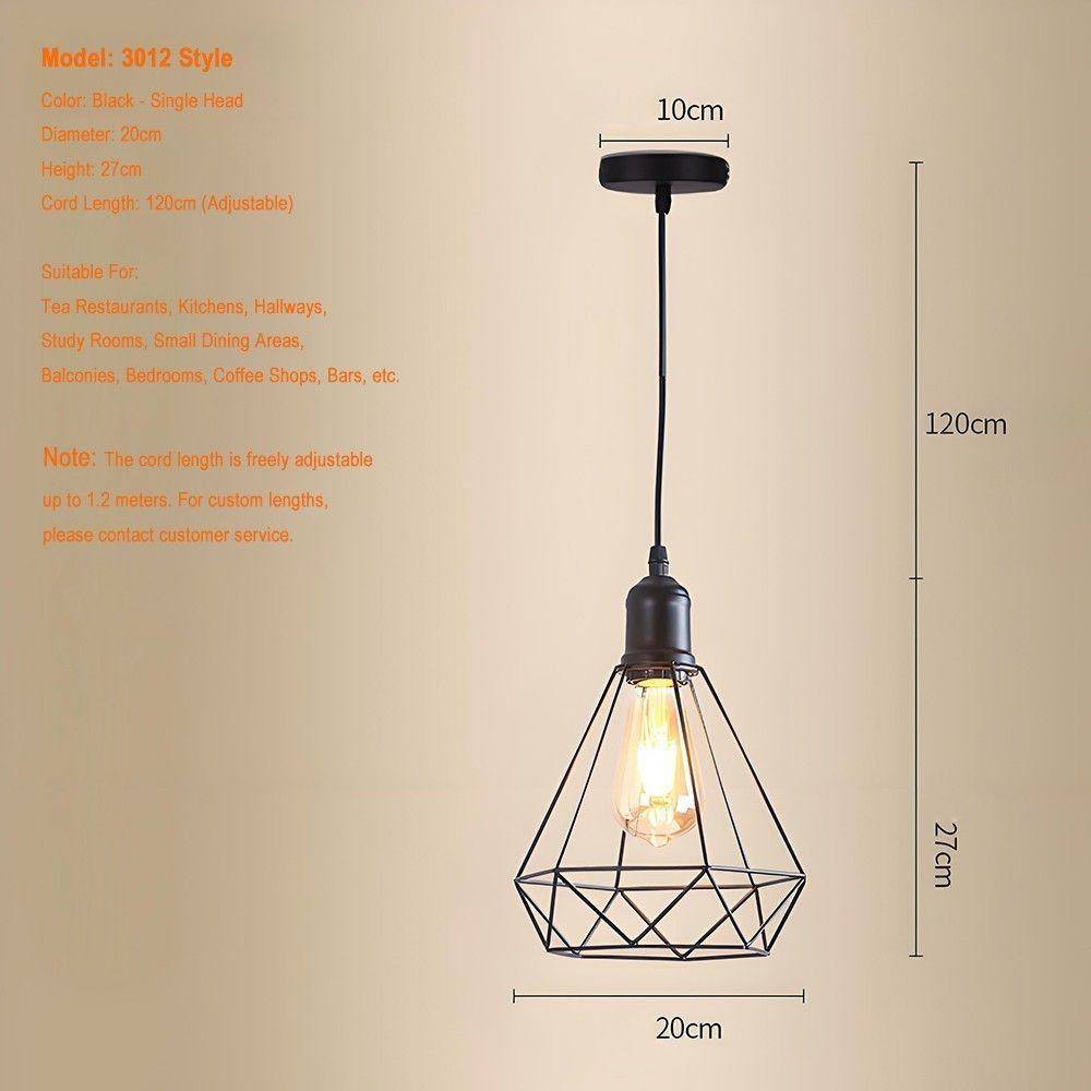 Multiple Modern Minimalist Iron Pendant Lights for Dining Room, Kitchen, and Bedroom img 3