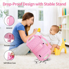 7 Inch Kids Tablet with Cartoon Proof Case WiFi Google Learning Education Tablet PC 4GB RAM 32GB ROM