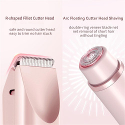 Smoovi 2.0 Women’s Bikini Shaver, 2-in-1 Electric Razor & Trimmer, Waterproof, Rechargeable, Wet & Dry Hair Remover