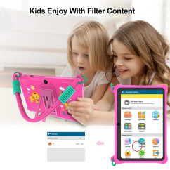 Kids Tablet 7 Inch Android 13 4GB (2+2 VIRTUAL) RAM 32GB ROM WiFi Bluetooth Children Software Installed with Lanyard