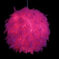 Feather Ball Bedroom Pendant Lamp Creative Study Room Pendant Light Kids Room Pendant Lights img 6