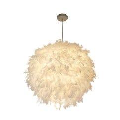 Feather Ball Bedroom Pendant Lamp Creative Study Room Pendant Light Kids Room Pendant Lights img 1