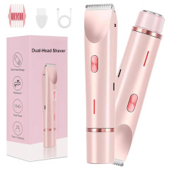 Smoovi 2.0 Women’s Bikini Shaver, 2-in-1 Electric Razor & Trimmer, Waterproof, Rechargeable, Wet & Dry Hair Remover
