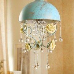Crystal Corridor Pendant Light Pink Flower Hallway Pendant Lighting for Princess Room Corridor img 9